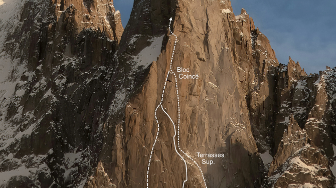 Petit Dru: vía «des Genevois»